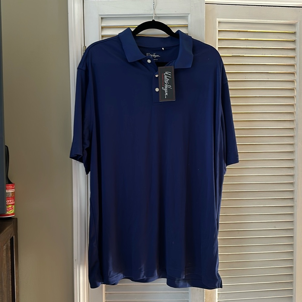 NWT blue Walter Hagen golf polo